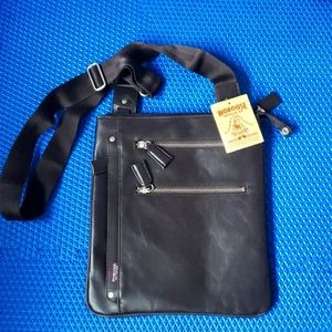 NEW Woboose Brown Leather CrossBody Bag Purse